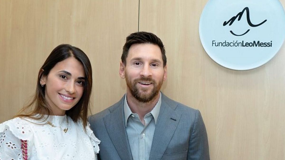 Lionel Messi y su esposa, Antonela Roccuzzo.&nbsp;