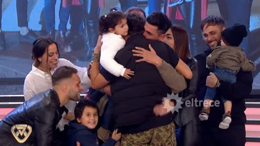 Lizardo Ponce vivió un momento muy emotivo en ShowMatch: se reencontró con su familia de Córdoba