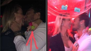 Beso a beso... Nicole Neumann y Matías Tasin, a puro fuego en un boliche