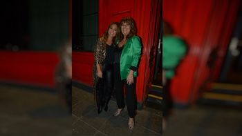 Pía Shaw y Andrea Taboada llegaron juntas al restó de Palermo.&nbsp;