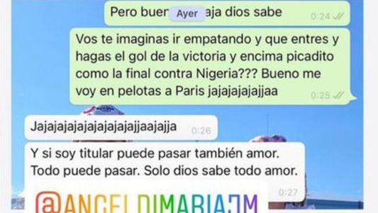 La increíble premonición de la esposa de Ángel Di María antes de la final