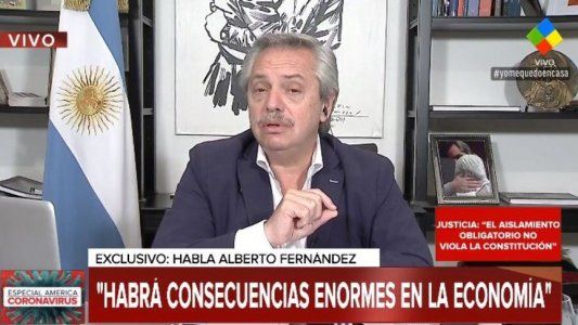 Alberto Fernández: Elegí salvar vidas sabiendo que vamos a pagar un costo en la economía