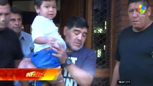 Diego Maradona se reencontró con Dieguito Fernando