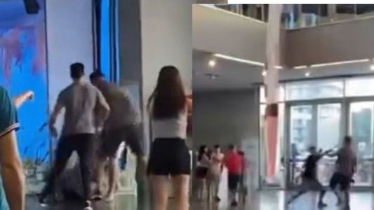 Se cruzó con su ex y la nueva pareja y terminaron a las trompadas en medio de un museo