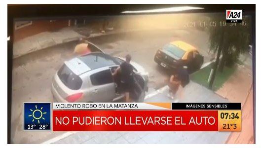 Villa Madero: violento robo del auto de una pareja de jubilados