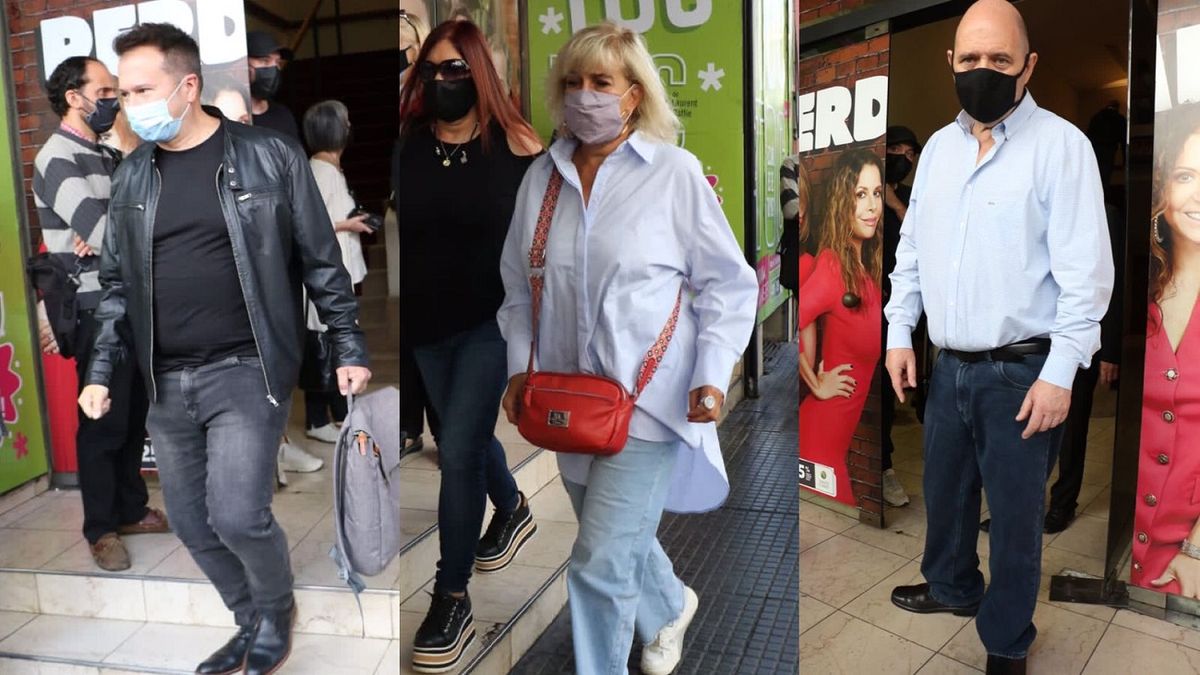 Luis Bremer, Georgina Barbarossa y Carlos Rottemberg en el último adiós a Pinti&nbsp;