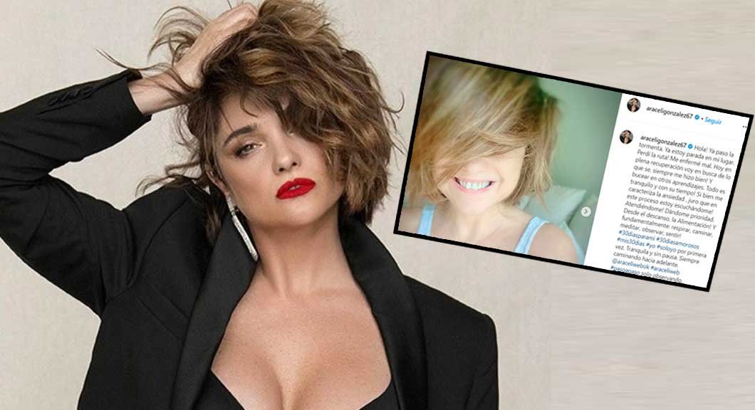 Fuerte comunicado de Araceli González tras la pelea con Adrián Suar y su internación: “Ya pasó la tormenta. Perdí la ruta! Me enfermé mal