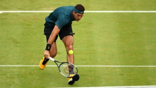 Del Potro se bajó de Queens por un dolor en la rodilla