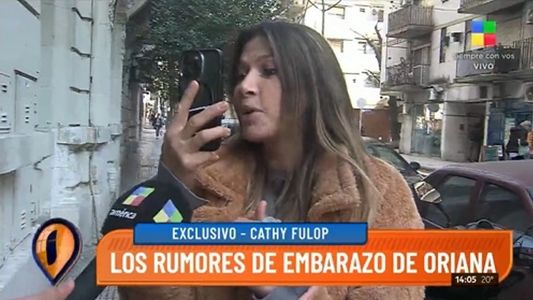 Catherine Fulop llamó en vivo a Oriana Sabatini para preguntarle por los rumores de embarazo