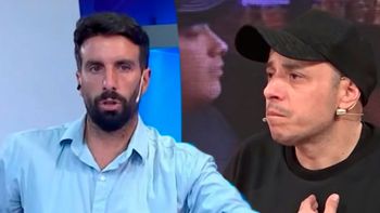 La reacción de Flavio Azzaro en vivo cuando el Dipy fue a buscarlo a Crónica para pegarle