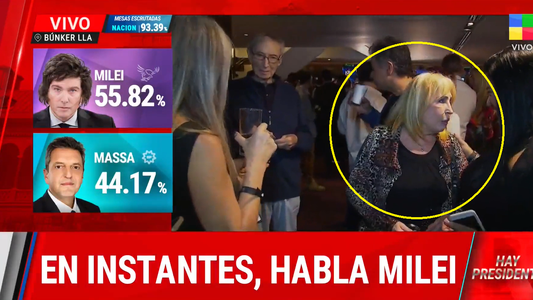 El llanto de la madre de Javier Milei al enterarse del triunfo de su hijo