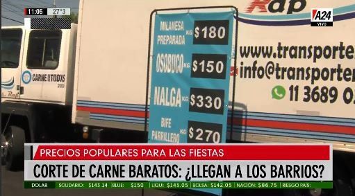 Así son las “carnicerías móviles” con cortes baratos para las fiestas