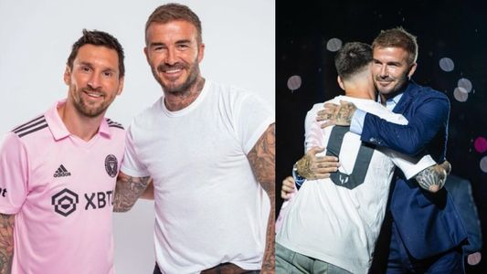 La foto que David Beckham le dedicó a Messi con su nueva adquisición: Soy parte de la pandilla