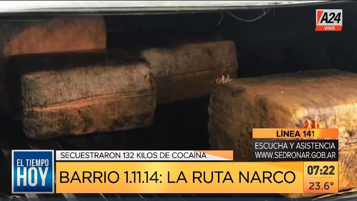 La ruta narco: megaoperativo en la Villa 1-11-14. (Captura de Tv)