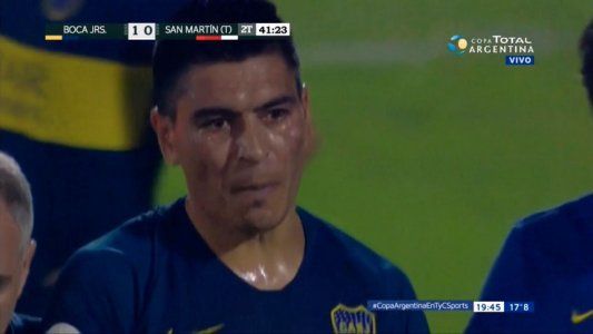 Goltz recibió un patadón de Arregui y asustó a todo Boca