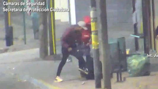 Video: lo noquearon en la parada de colectivo para robarle y la policía los detuvo gracias a las cámaras