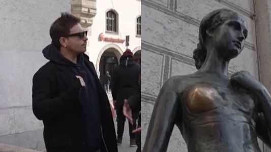 La increíble reacción de Fede Bal al cruzarse con una escultura que ayuda a conseguir pareja: No se puede...
