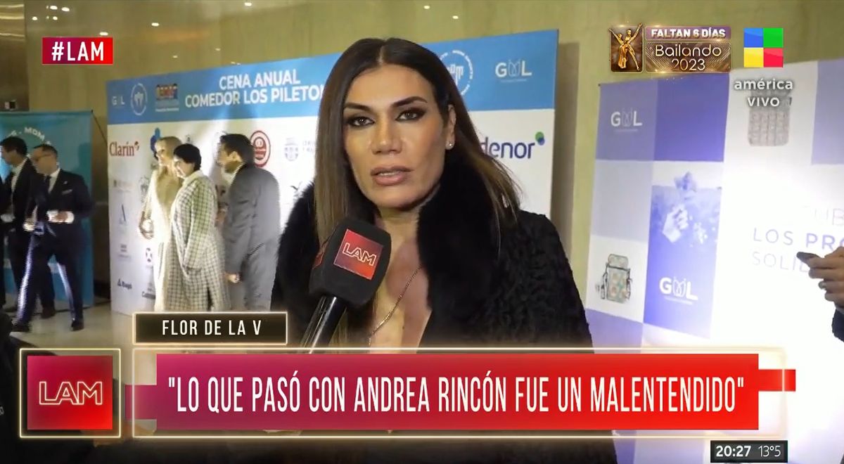Flor de la V explicó qué pasó con Andrea Rincón en Intrusos: "Fue un gran..."