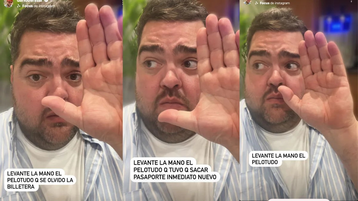 ¡No le sale una! Inicio complicado para las vacaciones de Darío Barassi ¡No le sale una! Inicio complicado para las vacaciones de Darío Barassi