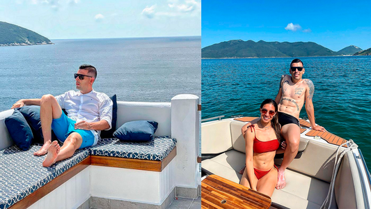 Las ostentosas vacaciones de Camarasa y su novia