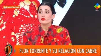 La reacción de Flor Torrente cuando le preguntaron por la traición de Nicolás Cabré