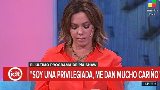 La emoción de Pía Shaw al despedirse de IDT: Me voy a ver a mi familia