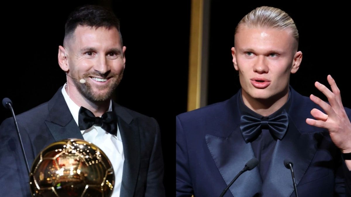 La contundente frase de Erling Haaland sobre los premios que perdió ante Messi: Quizás tenga que...