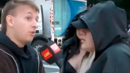 More Rial acusó al notero de LAM de violento: las imágenes