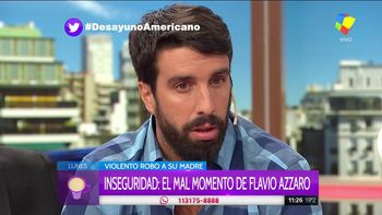 Azzaro y un hecho de inseguridad que derivó en el asalto a la casa de su madre