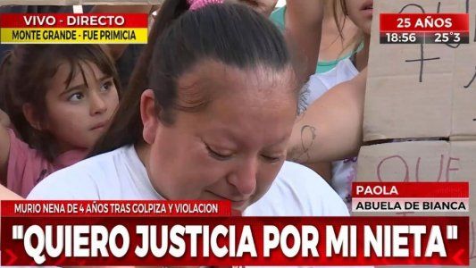 Desgarradora frase de abuela de la nena violada y asesinada