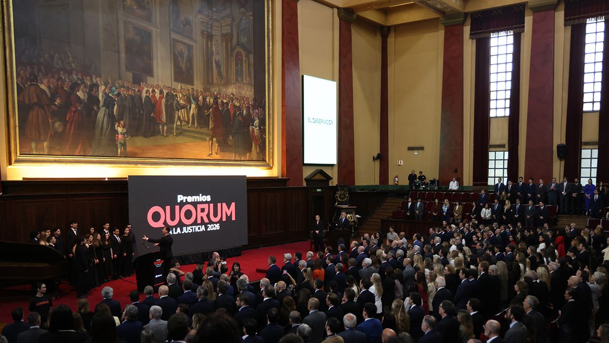 Premios Quorum 2026: los principales referentes de la Justicia argentina fueron reconocidos en la Facultad de Derecho de la UBA.&nbsp;