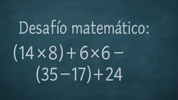Desafío matemático: ¿en cuánto tiempo lográs resolverlo?