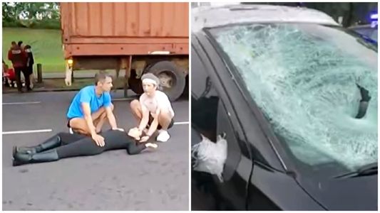 Viernes Santo trágico en Palermo: dos graves accidentes en minutos y a metros de distancia