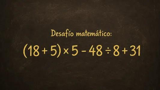 Desafío Matemático: probá resolver esta cuenta antes de responder