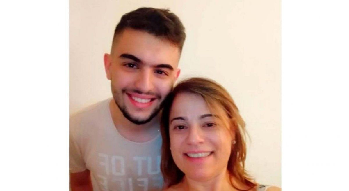 Bruno con su mamá