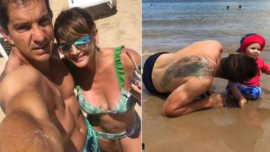 Las vacaciones de Amalia Granata, Leo Squarzon y Roque en Punta del Este