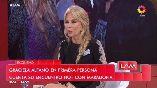 Graciela Alfano confesó: “Tuve relaciones con Diego Maradona”