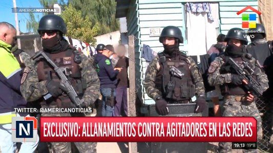 En medio de la pandemia por coronavirus, se realizaron 20 allanamientos contra agitadores en las redes sociales