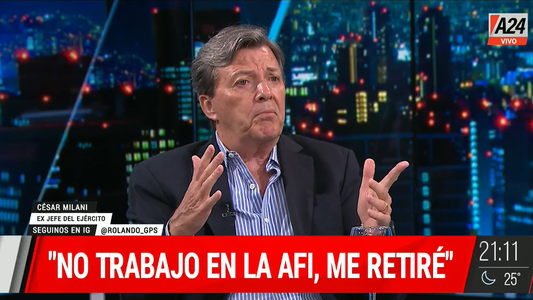 Exclusivo A24 | César Milani salió a despegarse del espionaje ilegal: No trabajo en la AFI