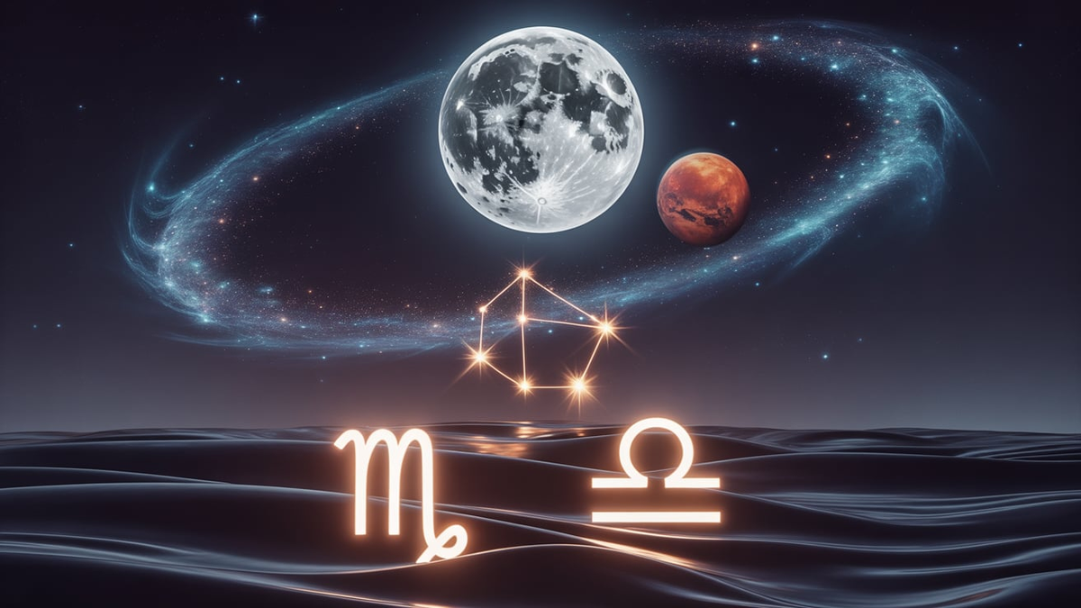 Luna llena + Mercurio retrógrado + Marte en Libra: un finde para elegir con el corazón. Foto: Ideogram.