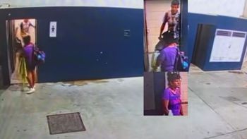 Video: una pareja robó un inodoro de un baño público en una terminal de ómnibus