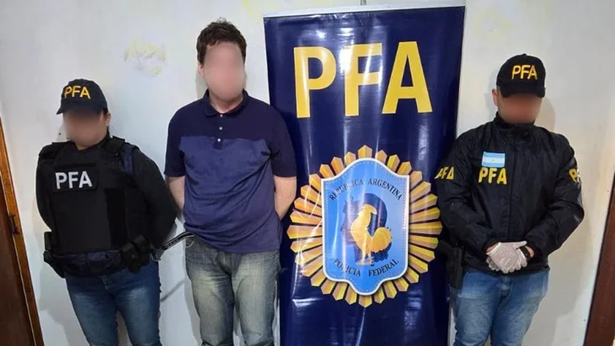 El momento de la detención. (Foto: Policía Federal)