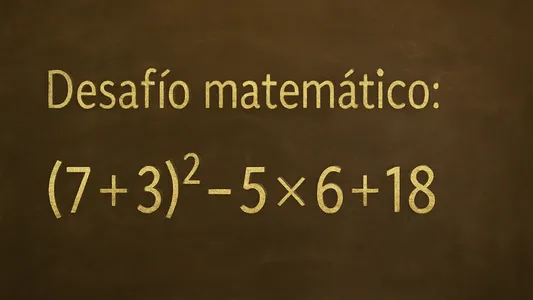 Desafío matemático: ¿en cuánto tiempo lográs resolverlo?