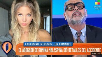 El abogado de Romina Malaspina aclaró cómo fue el accidente y si había consumido alcohol o drogas