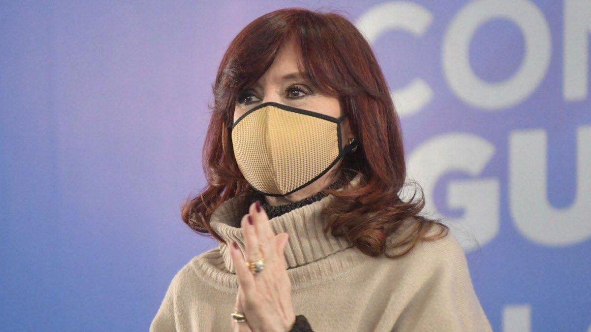 La vicepresidenta Cristina Kirchner durante un acto en Lomas de Zamora para presentar el programa Conectar Igualdad Lomas.