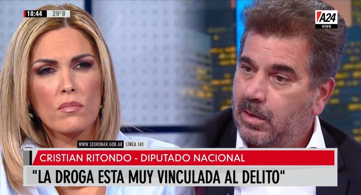 Cristian Ritondo entrevistado por Viviana Canosa.