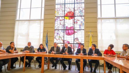 Transversalidad 2019: Alberto con la Iglesia y Grabois en una reunión para evitar la mecha corta