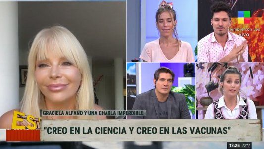 Alfano aclaró si su mensaje luego de vacunarse fue para Susana