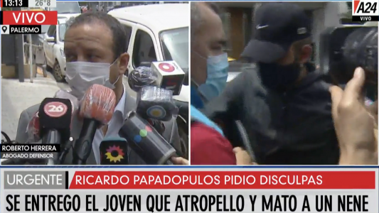 Habló el abogado de Papadopulos: El chico no deja de llorar y se fugó porque tenía miedo