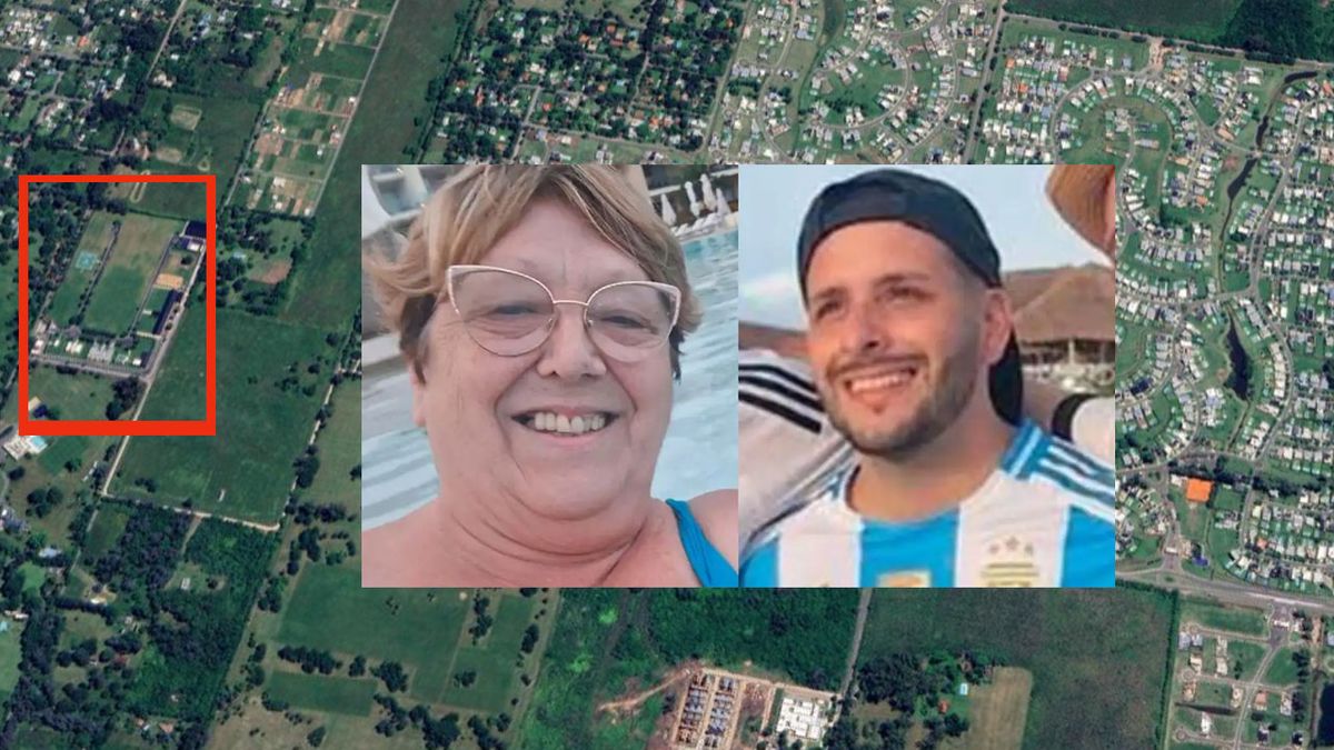 La quinta con su helipuerto, y madre e hijo. Una jubilada y un cuentapropista, sus dueños. (Foto: A24.com)